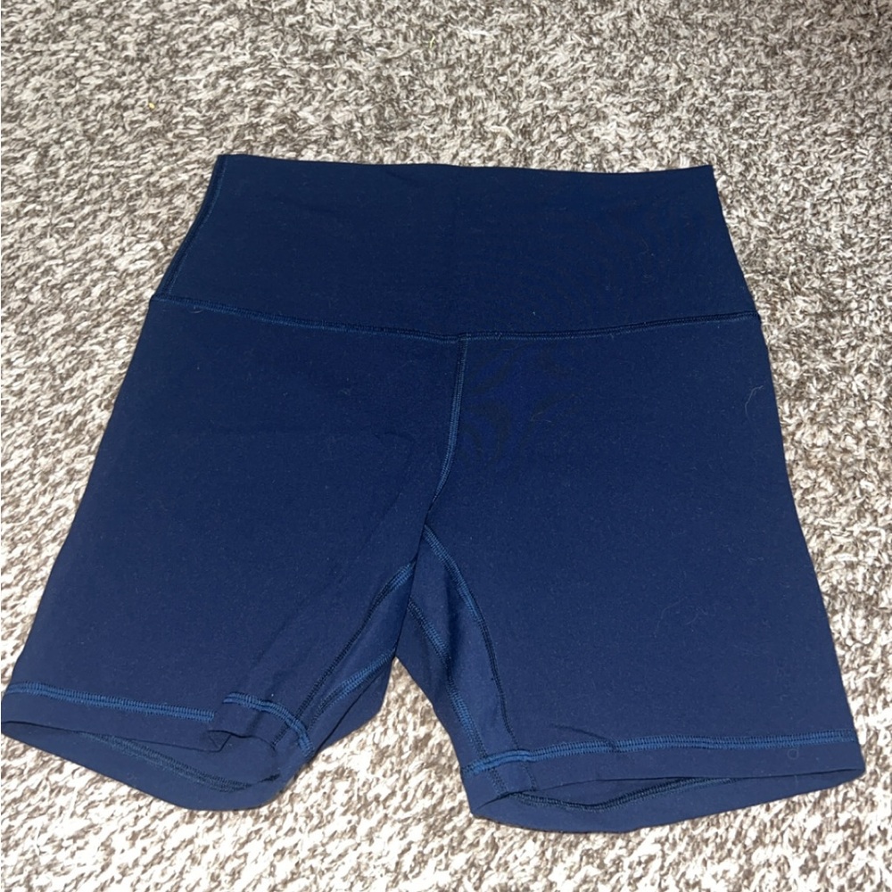Navy lululemon align shorts - 6”